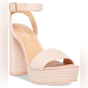Cool Planet by Steve Madden Womens Play Pink Ankle Strap Heels size 11M
